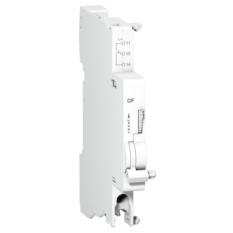 A9A26924 Schneider - Contact auxiliaire iOF - 240Vca à 415Vca ou 24Vcc à 130Vcc - Montage à gauche - Acti9