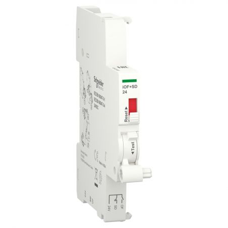 A9A26898 Schneider - Contact auxiliaire iOF+SD 24Vcc - Compatible Smartlink ou automate - Ti24 en bas