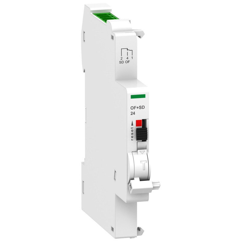 A9N26899 Schneider - Contact auxiliaire iOF+SD 24Vcc - Compatible Smartlink ou automate - Ti24 en haut
