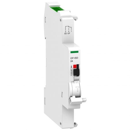 A9N26899 Schneider - Contact auxiliaire iOF+SD 24Vcc - Compatible Smartlink ou automate - Ti24 en haut