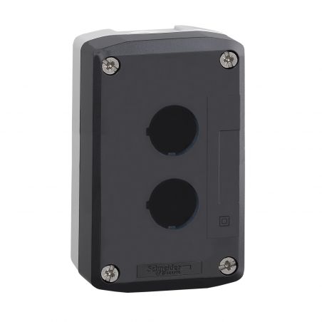 XALD02 Schneider - Boitier pour bouton Ø22mm - 2 trous - étanche IP67 - polycarbonate - Harmony XALD