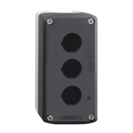XALD03 Schneider - Boitier pour bouton Ø22mm - 3 trous - étanche IP67 - polycarbonate - Harmony XALD