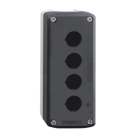 XALD04 Schneider - Boitier pour bouton Ø22mm - 4 trous - étanche IP67 - polycarbonate - Harmony XALD