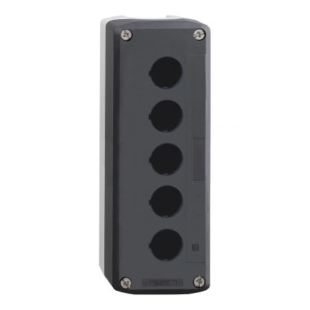 XALD05 Schneider - Boitier pour bouton Ø22mm - 5 trous - étanche IP67 - polycarbonate - Harmony XALD