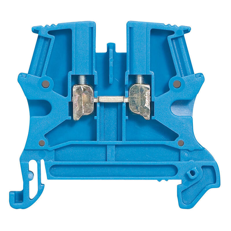 037102 Legrand  Borne de jonction à vis BLEU Viking 6mm² - pas 8mm  - 1 jonction: 1 entrée 1 sortie