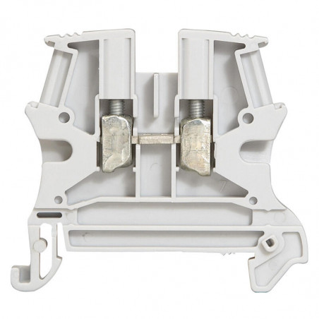 037161 Legrand  Borne de jonction à vis GRIS  Viking 4mm² - pas 6mm  - 1 jonction: 1 entrée 1 sortie