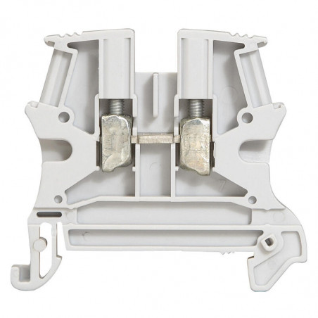 037162 Legrand  Borne de jonction à vis GRIS  Viking 6mm² - pas 8mm  - 1 jonction: 1 entrée 1 sortie