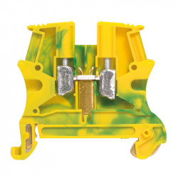 037172 Legrand  Borne de jonction vert jaune à vis Viking 6mm² - pas 8mm  - 1 jonction: 1 entrée 1 sortie