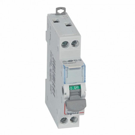 406432 Interrupteur modulaire bipolaire 2P 400V - 20A - 1 module - Bornes à vis Legrand DX³-IS