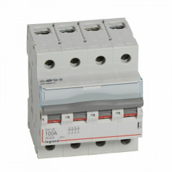 406489 Interrupteur sectionneur tétrapolaire 4P 400V 100A - 4 modules - Bornes à vis Legrand DX³-IS