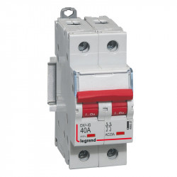 406527 Interrupteur sectionneur bipolaire 2P - 40A - 2 modules - Auxiliarisable - Legrand DX³-IS