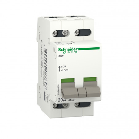 A9S60320 Interrupteur modulaire triphasé 3P 20A - 415V - Schneider iSW