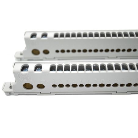 22004 IDE Barrette de terre pour coffret Ecology 36/54 modules 52 connexions 1,5 à 35mm²