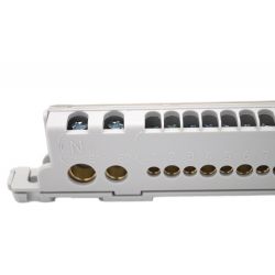 22003 IDE Barrette de terre pour coffret IDE 18, 24, 36 modules ECOLOGY ou STAR -36 connexions 1,5 à 35mm²