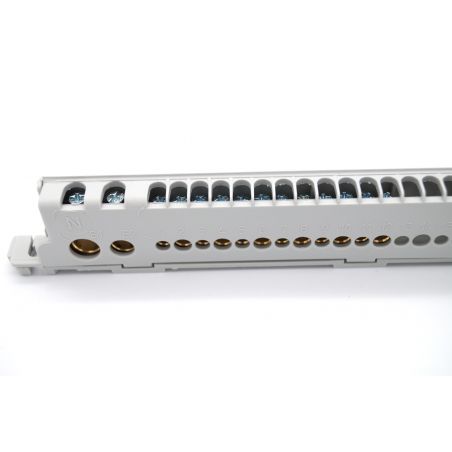 22003 IDE Barrette de terre pour coffret IDE 18, 24, 36 modules ECOLOGY ou STAR -36 connexions 1,5 à 35mm²