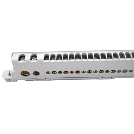 22002 IDE Barrette de terre pour coffret 12 modules 2x(12+2 connexions) IP65 - ECOLOGY - STAR
