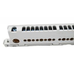 22001 IDE Barrette de terre pour coffret 8 modules 2x(8+1 connexions) IP65 - ECOLOGY - STAR