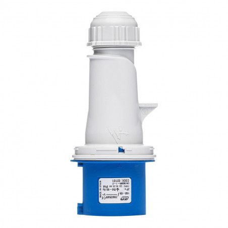 Prise CEE male 2P+T 16A - 220V - Étanche IP44 - IDE