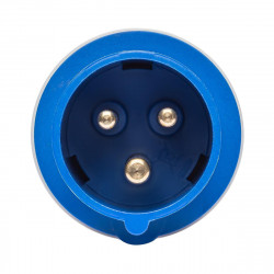 Prise CEE male 2P+T 16A - 220V - Étanche IP44 - IDE