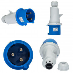 Prise P17 32A 2P+T 220V - Étanche IP44 - IDE