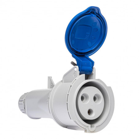 Fiche femelle P17 32A 2P+T 220V - Étanche IP44 - IDE