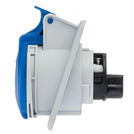 Prise P17 CEE 16A 2P+T - Encastrable sur coffret - Étanche IP44 - IDE
