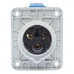 Prise P17 CEE 16A 2P+T - Encastrable sur coffret - Étanche IP44 - IDE