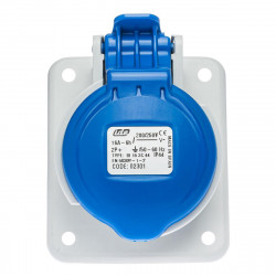 Prise P17 CEE 16A 2P+T - Encastrable sur coffret - Étanche IP44 - IDE