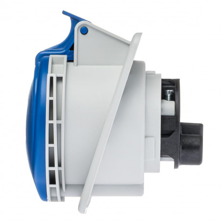 Prise P17 CEE 32A 2P+T - Encastrable sur coffret - Étanche IP44 - IDE