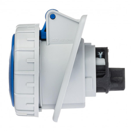 Prise monophasé 16A 2P+T - Encastrable sur coffret - Étanche IP67 - IDE