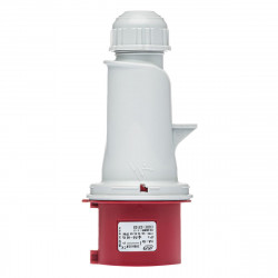 Prise triphasé 16A 3P+T 380V - 4 broches - Étanche IP44 - IDE