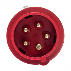 Prise tétrapolaire 16A 3P+N+T 380V - 5 broches - Étanche IP44 - IDE