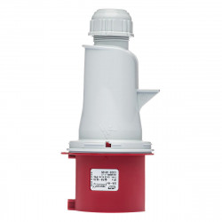 Prise triphasé 32A 3P+T 380V - 4 broches - Étanche IP44 - IDE