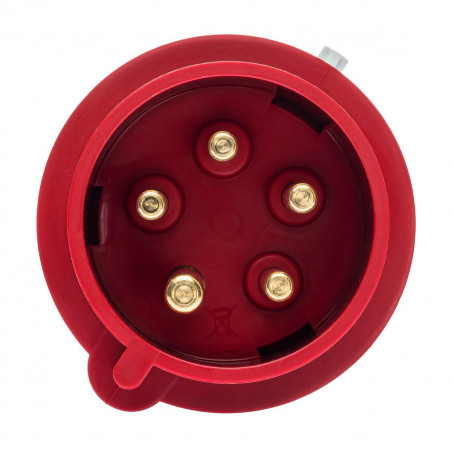 Prise tétrapolaire 32A 3P+N+T 380V - 5 broches - Étanche IP44 - IDE