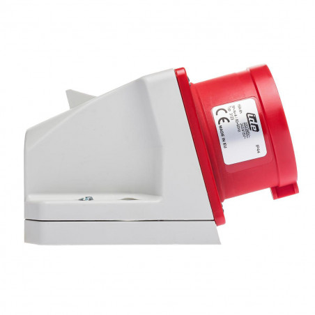 Socle male tétrapolaire 16A 3P+N+T 380V - 5 broches - Étanche IP44 - IDE