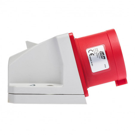 Socle male triphasé 32A 3P+T 380V - 4 broches - Étanche IP44 - IDE