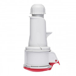 Fiche femelle triphasé 16A 3P+T 380V - 4 broches - Étanche IP44 - IDE