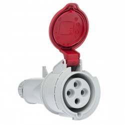 Fiche femelle triphasé 32A 3P+T 380V - 4 broches - Étanche IP44 - IDE