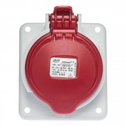 Prise tétrapolaire 16A 3P+N+T - 5 broches - Encastrable sur coffret - Étanche IP44 - IDE