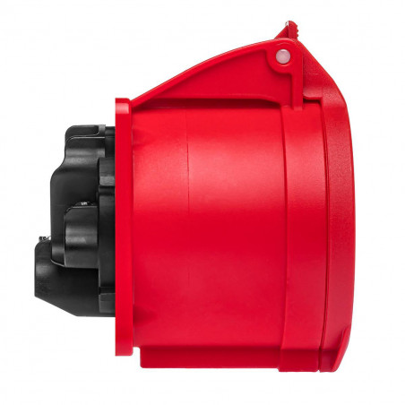 Prise femelle droite tétrapolaire 32A 3P+N+T 380V - 5 broches - Étanche IP44 - IDE