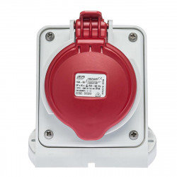 Socle de prise tétrapolaire 16A 3P+N+T en saillie - Étanche IP44 - IDE