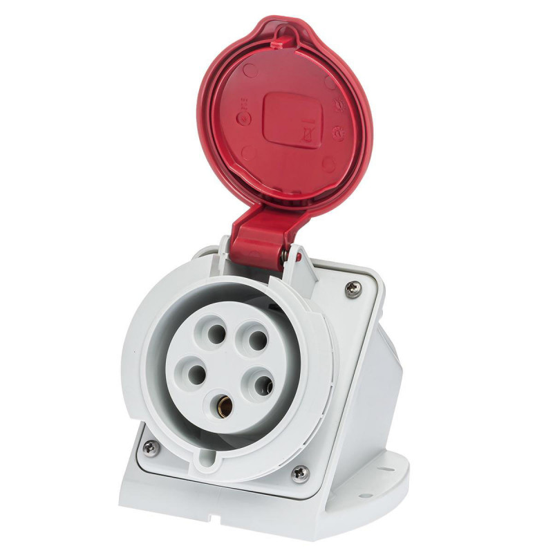 Socle de prise 32A 3P+N+T en saillie - Étanche IP44 - IDE