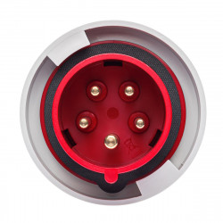 Fiche mobile male tétrapolaire 16A 3P+N+T 380V - 5 broches - Étanche IP67 - IDE