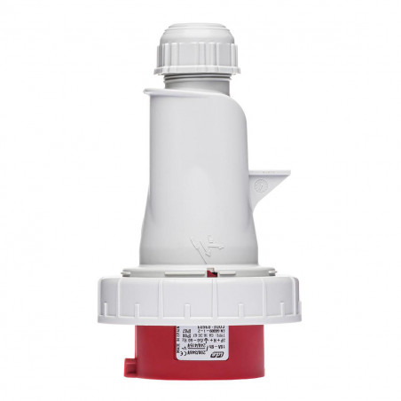 Fiche mobile male tétrapolaire 16A 3P+N+T 380V - 5 broches - Étanche IP67 - IDE
