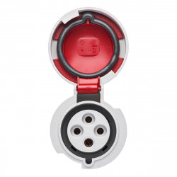 Fiche femelle triphasé 32A 3P+T 380V - 4 broches - Étanche IP67 - IDE