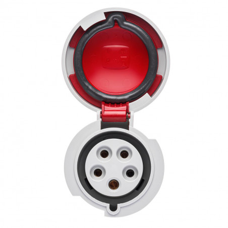 Fiche femelle tétrapolaire 32A 3P+N+T 380V - 5 broches - Étanche IP67 - IDE