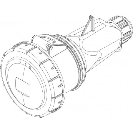 Fiche femelle tétrapolaire 32A 3P+N+T 380V - 5 broches - Étanche IP67 - IDE