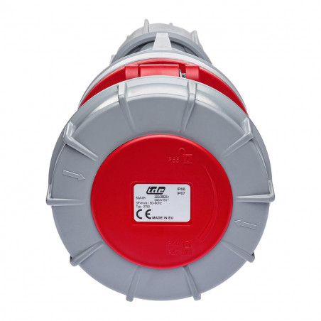 Fiche femelle 63A tétrapolaire 3P+N+T - Étanche IP67 - IDE