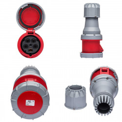Fiche femelle tétrapolaire 125A 3P+N+T - Étanche IP67 - IDE