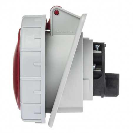 Prise tétrapolaire 16A 3P+N+T - 5 broches - Encastrable sur coffret - Étanche IP67 - IDE